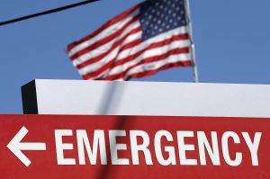 An entrance sign to the Texas Health Presbyterian Hospital is seen in Dallas