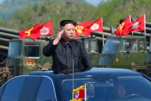 North Korea's leader Kim Jong Un watches a military drill in this handout photo by North Korea's Korean Central News Agency. KCNA/Handout via Reuters