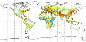 Estimates for mortality due to fine particulate matter in 2100. Photo by Silva RA et al., Nature Climate Change, 2017