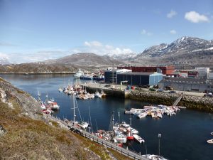 A general view of the port of Nuuk
