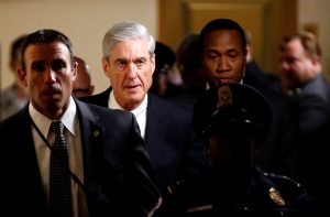 Special Counsel Robert Mueller departs after briefing members of the U.S. Senate on his investigation into potential collusion between Russia and the Trump campaign on Capitol Hill in Washington, U.S., June 21, 2017. REUTERS/Joshua Roberts - RTS183ZX