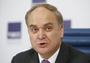 Russian Deputy Defence Minister Anatoly Antonov attends a 2015 news conference in Moscow, Russia. Photo by Sergei Karpukhin/Reuters