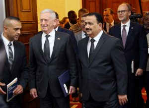 Mattis in Baghdad to meet with Iraqi leaders, U.S. commanders