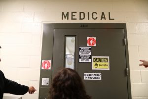 The women's medical room is seen at the Adelanto immigration detention center, which is run by the Geo Group Inc. (GEO.N), in Adelanto, California, on April 13, 2017. Photo by Lucy Nicholson/Reuters