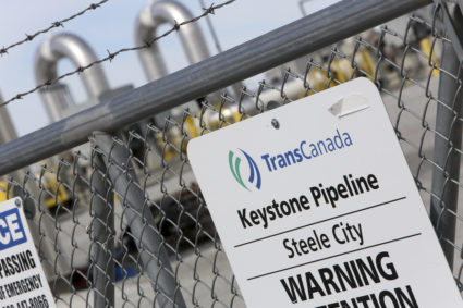 A TransCanada Keystone Pipeline pump station operates outside Steele City, Nebraska. Photo by Lane Hickenbottom/Reuters