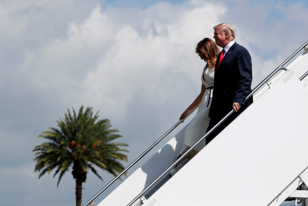 Trump visits Hawaii before beginning a nine-day visit to Asia