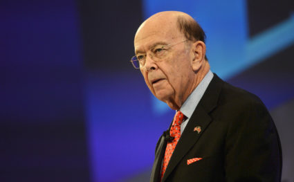 Commerce Secretary Wilbur Ross, speaks at the Confederation of British Industry's annual conference in London. Photo by Mary Turner/Reuters