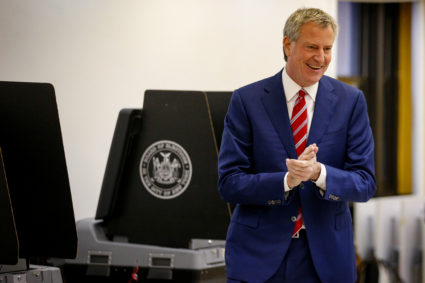 NYC votes on whether to give Bill de Blasio a second term