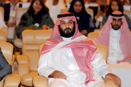 Saudi Crown Prince Mohammed bin Salman attends a conference in Riyadh, Saudi Arabia on Oct. 24. Photo by Hamad I Mohammed/Reuters