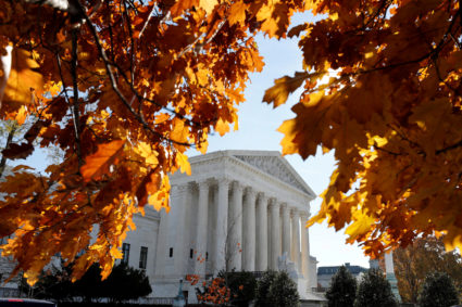 The Supreme Court seen in Washington, D.C. Photo by Yuri Gripas/Reuters