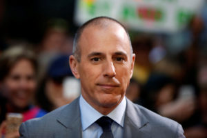 FILE PHOTO: Host Matt Lauer pauses during a break while filming NBC's "Today" show at Rockefeller Center in New York, U.S., May 3, 2013. Photo by Lucas Jackson/Reuters