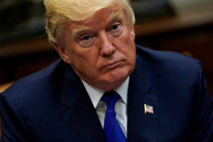 File photo of President Donald Trump by Jonathan Ernst/Reuters