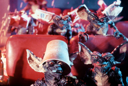 On the set of Gremlins, directed by Joe Dante. Photo by Warner Bros. Pictures/Amblin E/Sunset Boulevard/Corbis via Getty Images