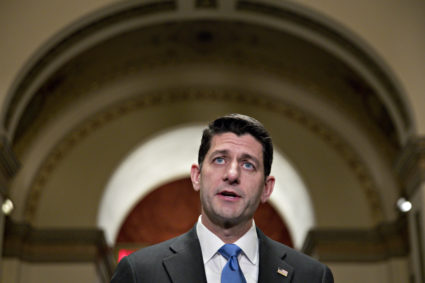 U.S. House Speaker Paul Ryan will have a second chance to declare the Tax bill passed. Photo by Andrew Harrer/Bloomberg via Getty Images