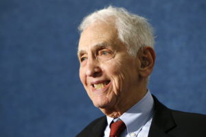 Pentagon Papers whistleblower Daniel Ellsberg participates in a news conference held by the whistleblower group ExposeFacts.org at the National Press Club in Washington April 27, 2015. REUTERS/Jonathan Ernst