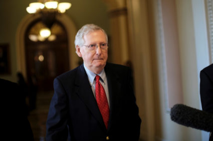 File photo of Senate Majority Leader Mitch McConnell, R-Ky., by James Lawler Duggan/Reuters