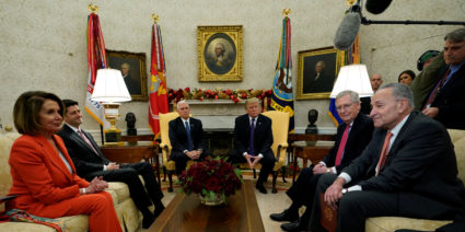 Trump meets Congressional leaders at the White House in Washington