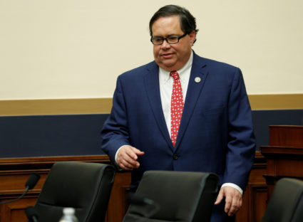Rep. Blake Farenthold arrives before Deputy U.S. Attorney General Rod Rosenstein testifies to the House Judiciary Committee hearing on oversight of the Justice Department on Capitol Hill in Washington, D.C. Photo by Joshua Roberts/Reuters