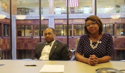 Sen. Vernon Sykes and Rep. Emilia Sykes. Photo by Kamala Kelkar