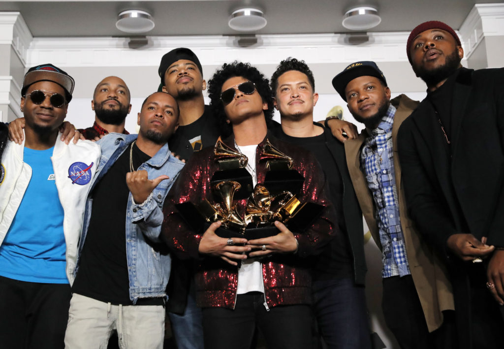 Bruno Mars took home six Grammys at Sunday night's awards show, which nominated more hip-hop or R&B artists than ever befo...
