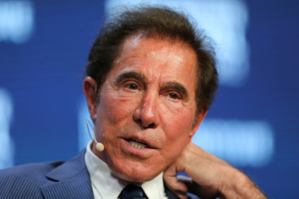 Steve Wynn, Chairman and CEO of Wynn Resorts, speaks during the Milken Institute Global Conference in Beverly Hills, California, U.S., May 3, 2017. REUTERS/Mike Blake - RC17C03E8160
