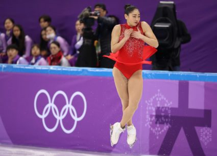 Figure Skating – Pyeongchang 2018 Winter Olympics – Team Event Women's Single Skating Free Skating competition final – Gangneung Ice Arena - Gangneung, South Korea – February 12, 2018 - Mirai Nagasu of the U.S. competes. REUTERS/Lucy Nicholson