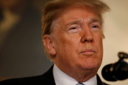 President Donald Trump speaks about the mass shooting at a Florida high school in a national address from the White House in Washington, D.C. Photo by Leah Millis/Reuters