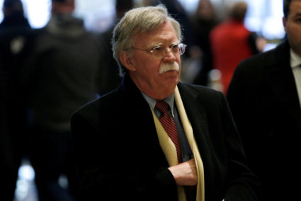 Former U.S. Ambassador to the U.N. John Bolton in New York. File photo by Mike Segar/Reuters