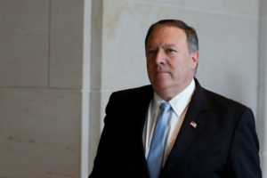 File photo of CIA Director Mike Pompeo on Capitol Hill by Aaron P. Bernstein/Reuters