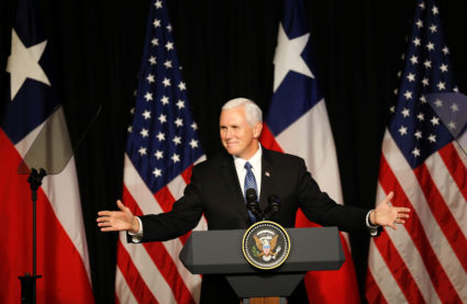 Analysis: Pence carries Trump&rsquo;s baggage to Latin America summit