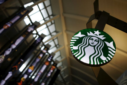 A Starbucks store is seen inside the Tom Bradley terminal at LAX airport in Los Angeles, California, U.S. on October 27, 2015. Photo by Lucy Nicholson/Reuters
