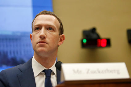 Facebook CEO Mark Zuckerberg testifies for a House Energy and Commerce Committee hearing regarding the company's use and protection of user data on Capitol Hill in Washington, U.S., April 11, 2018. REUTERS/Leah Millis - RC14BE7DABD0