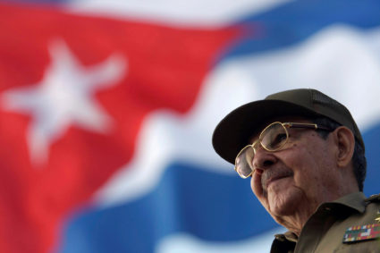 Cuba's President Raul Castro attends the 2008 May Day parade at Havana's Revolution Square. Photo by Sven Creutzmann/Reuters