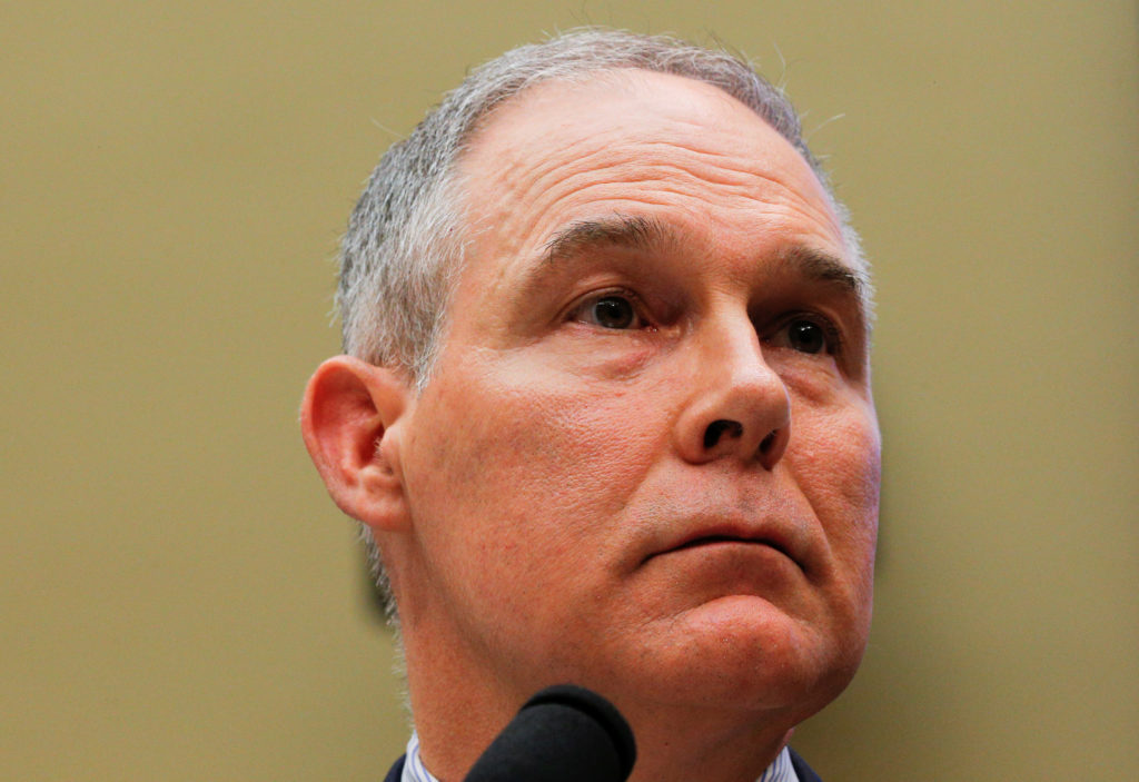 EPA Administrator Scott Pruitt testifies before a House Energy and Commerce Subcommittee hearing on the FY2019 Environment...