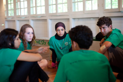 Seeds of Peace was founded to create opportunities for young people to come together across lines of conflict. It’s evolved into a leadership development organization. Photo courtesy of Seeds of Peace