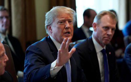 President Donald Trump holds a cabinet meeting at the White House in Washington, D.C. Photo by Kevin Lamarque/Reuters