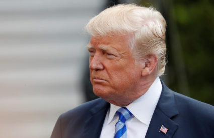 File photo of President Donald Trump by Leah Millis/Reuters