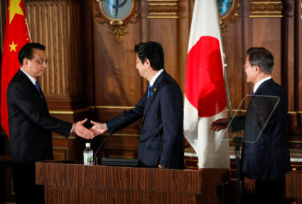 Leaders of Japan, China, South Korea agree to cooperate on North Korea