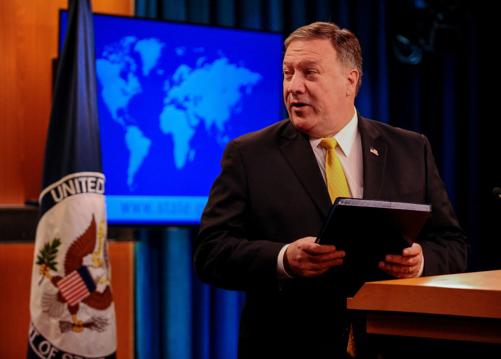 U.S. Secretary of State Mike Pompeo releases and comments on the department's annual report on religious freedom around th...