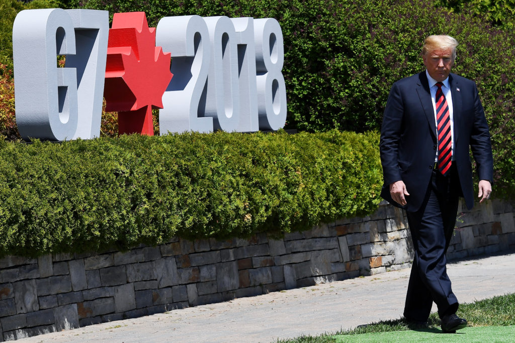 Trump keeps G7 attendance short at tense summit | PBS News