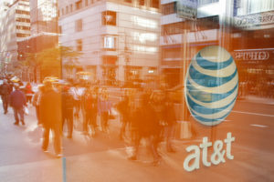 An AT&T store in New York. Photo by Kena Betancur/AFP/Getty Images