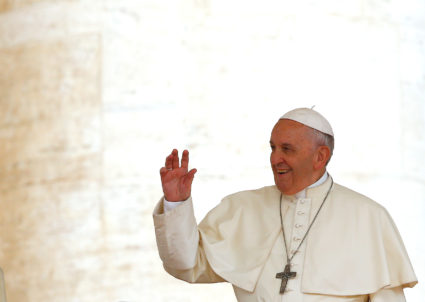 Pope to oil execs: Clean energy is an &lsquo;epochal&rsquo; challenge