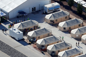 Child detention facility in Tornillo, Texas, on June 19. Photo by Mike Blake/Reuters