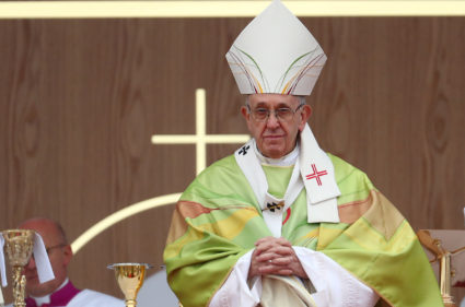 Pope Francis leads the World Meeting of Families closing mass in Phoenix Park, Dublin, Ireland, August 26, 2018. Photo by REUTERS/Hannah McKay