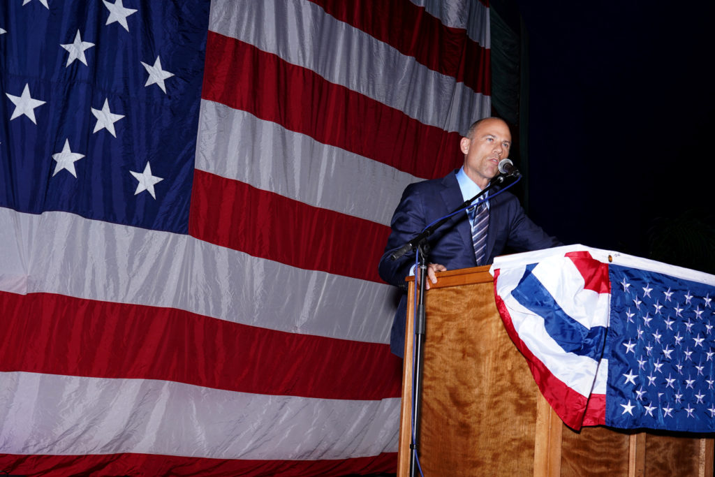 Michael Avenatti attends the Iowa Democratic Wing Ding in Clear Lake, Iowa. Photo by KC McGinnis/Reuters