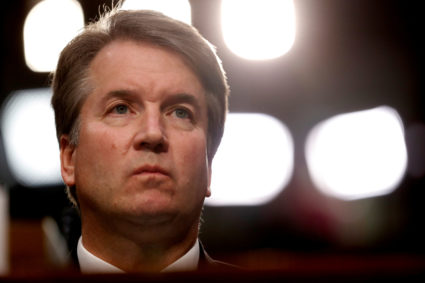 U.S. Supreme Court nominee Judge Brett Kavanaugh listens during his U.S. Senate Judiciary Committee confirmation hearing on Capitol Hill in Washington, U.S., September 4, 2018. Photo by Joshua Roberts/File Photo/Reuters