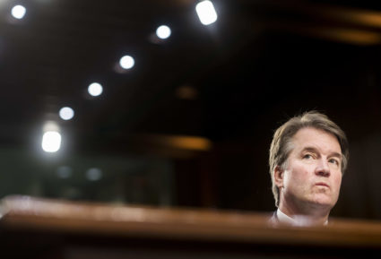 Supreme Court nominee Brett Kavanaugh during his confirmation hearing in the Senate Judiciary Committee on Capitol Hill in Washington, D.C. Photo by Melina Mara/The Washington Post via Getty Images