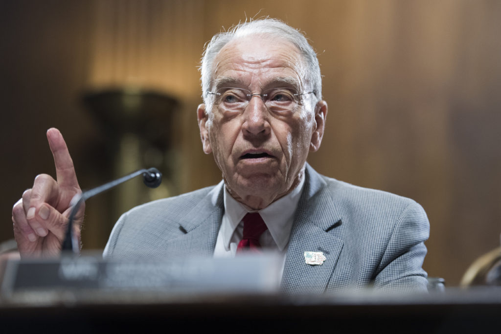 Senate Judiciary Chairman Charles Grassley. Photo By Tom Williams/CQ Roll Call)