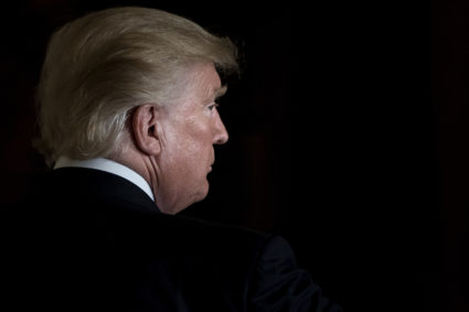 President Donald Trump's unconventional style and "America First" agenda is causing foreign policy experts to fear that U.S. influence on the world is waning. BRENDAN SMIALOWSKI/AFP/Getty Images