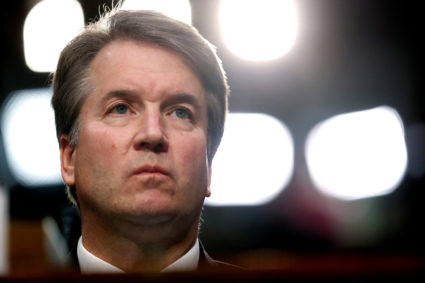 Supreme Court nominee judge Brett Kavanaugh listens during the start of his Senate Judiciary Committee confirmation hearing on Capitol Hill in Washington, D.C. Photo by Joshua Roberts/Reuters